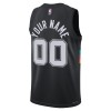 Camiseta Hombre NBA San Antonio Spurs Personalizadas 2025-26 Nike City Edition Negro Swingman